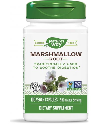 Marshmallow Root, 480 mg, 100 капсули, Nature's Way - 1