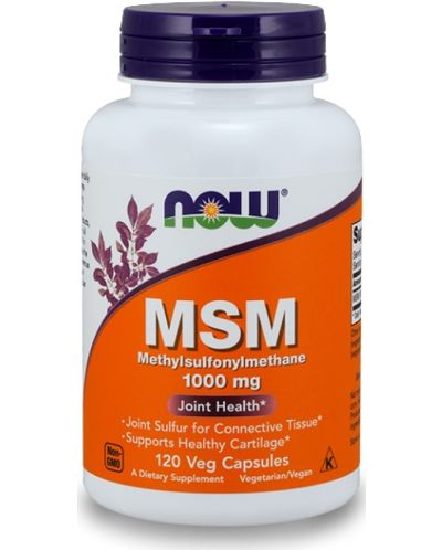 MSM, 1000 mg, 120 капсули, Now - 1