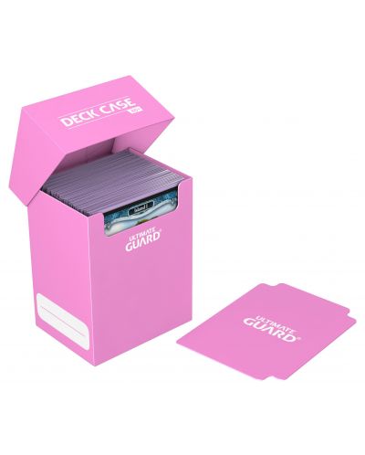 Кутия за карти Ultimate Guard Deck Case 80+ Standard Size Pink - 4
