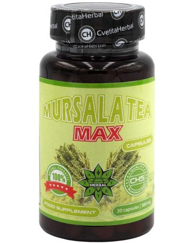 Mursala Tea Max, 300 mg, 30 капсули, Cvetita Herbal - 1