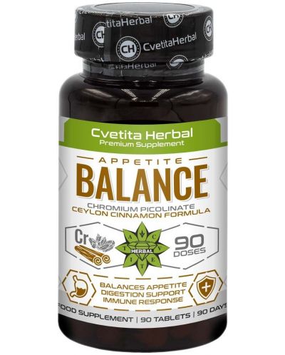 Appetite Balance, 90 таблетки, Cvetita Herbal - 1