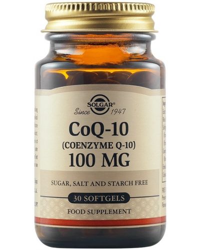 CoQ-10, 100 mg, 30 меки капсули, Solgar - 1