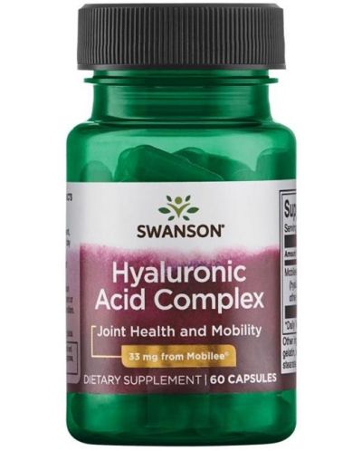 Hyaluronic Acid Complex, 33 mg, 60 капсули, Swanson - 1