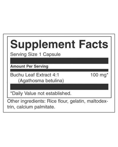 Full Spectrum Buchu Leaf Extract, 100 mg, 60 капсули, Swanson - 2