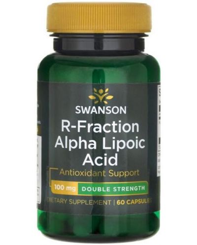 R-Fraction Alpha Lipoic Acid, 100 mg, 60 капсули, Swanson - 1