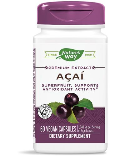 Acai, 60 капсули, Nature's Way - 1