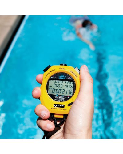 Хронометър Finis -Stopwatch, 3 х 300 m, жълт - 2