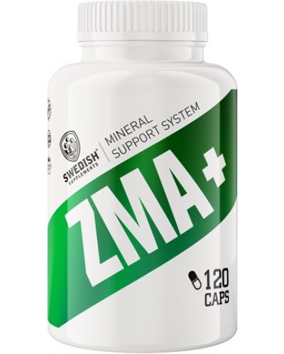 ZMA +, 120 капсули, Swedish Supplements - 1