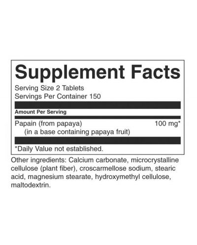 Papaya Supreme, 50 mg, 300 таблетки, Swanson - 2