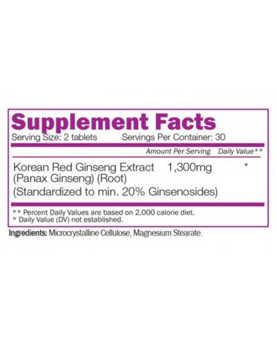 Korean Ginseng, 60 таблетки, Naturalico - 2