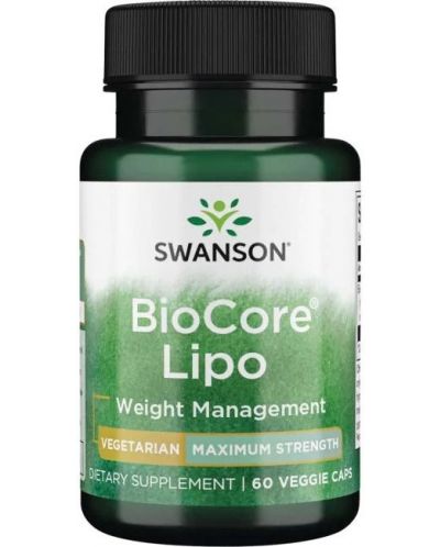 BioCore Lipo, 60 растителни капсули, Swanson - 1