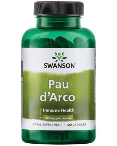 Pau d’Arco, 500 mg, 100 капсули, Swanson - 1