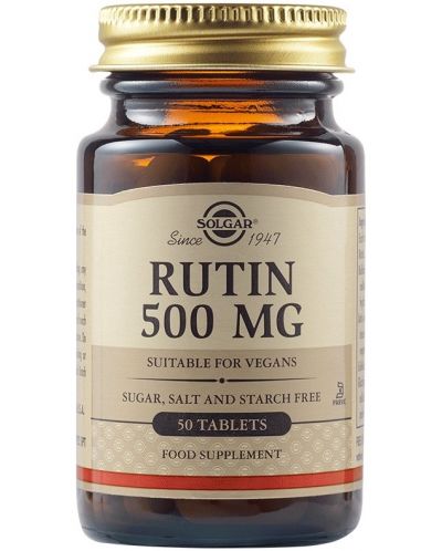 Rutin, 500 mg, 50 таблетки, Solgar - 1