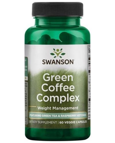 Green Coffee Complex, 60 растителни капсули, Swanson - 1