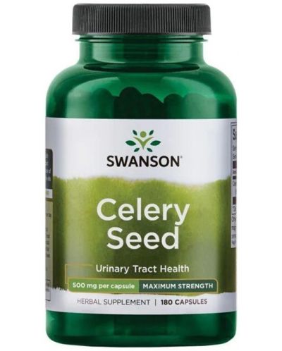 Celery Seed, 500 mg, 180 капсули, Swanson - 1