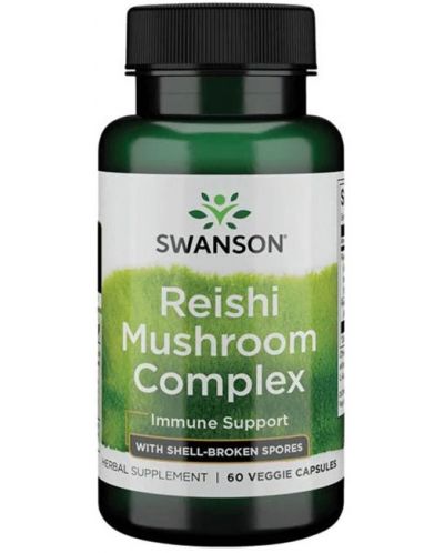 Reishi Mushroom Complex, 60 капсули, Swanson - 1