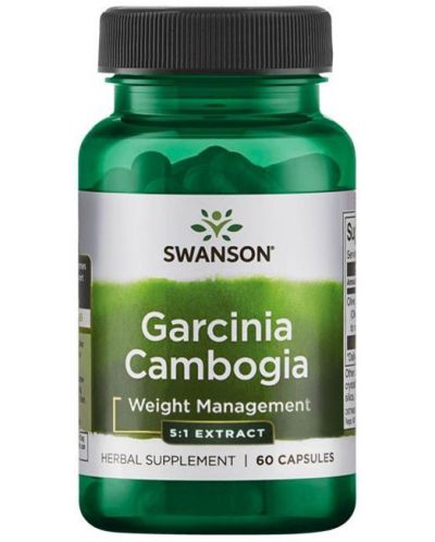 Garcinia Cambogia, 80 mg, 60 капсули, Swanson - 1