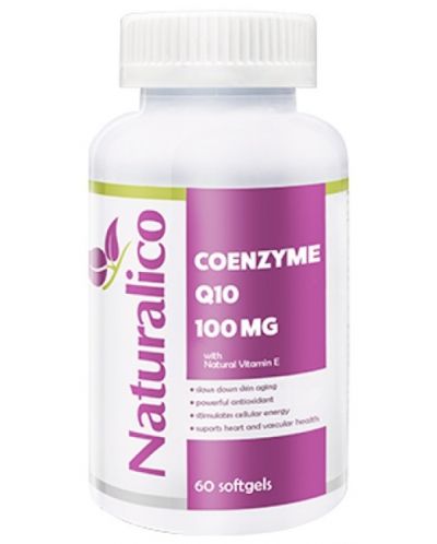 Coenzyme Q10, 100 mg, 60 капсули, Naturalico - 1