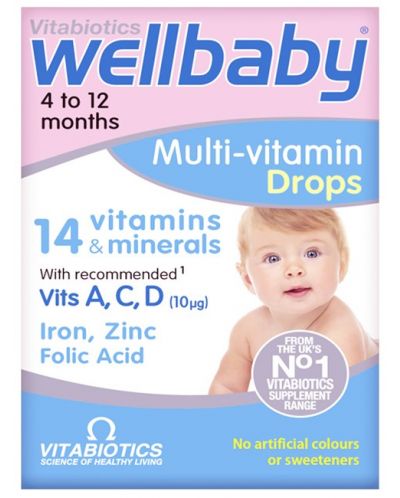 Wellbaby Multi-vitamin drops, 30 ml, Vitabiotics - 1