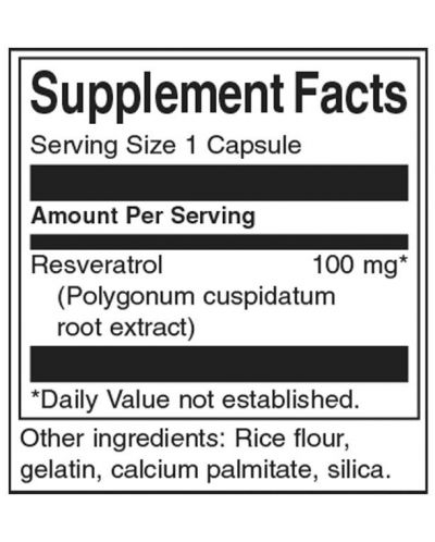Resveratrol, 100 mg, 30 капсули, Swanson - 2