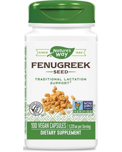 Fenugreek Seed, 610 mg, 100 капсули, Nature’s Way - 1