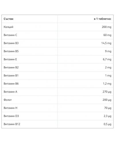 Kids Мултивитамини + Calcium, 20 ефервесцентни таблетки, SupraVit - 2