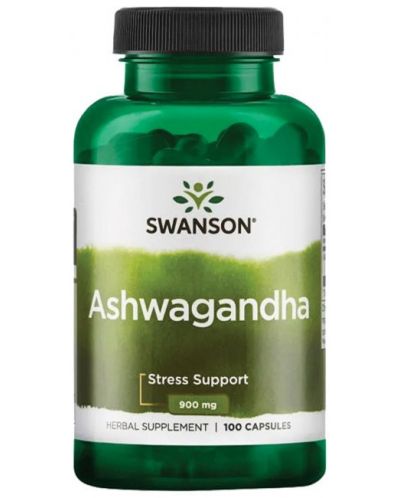 Ashwagandha, 450 mg, 100 капсули, Swanson - 1