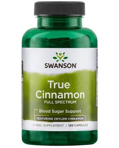 True Cinnamon, 120 капсули, Swanson - 1