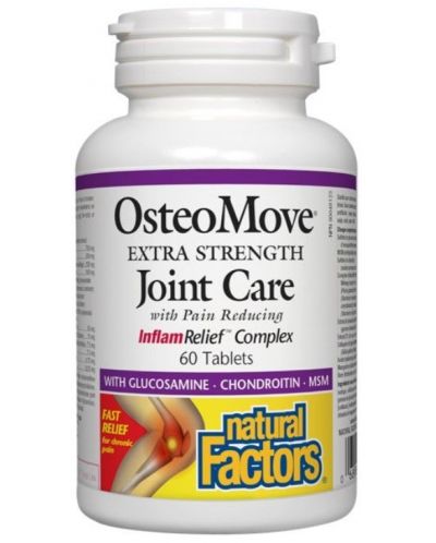 OsteoMovе Joint Care, 60 таблетки, Natural Factors - 1