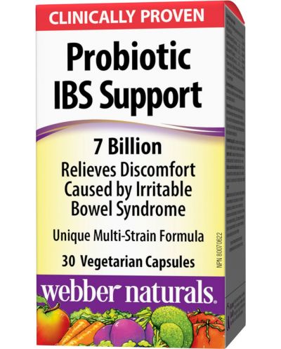 Probiotic IBS Support, 30 капсули, Webber Naturals - 1