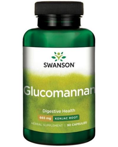 Glucomannan, 665 mg, 90 капсули, Swanson - 1