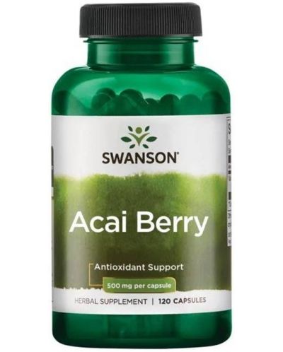 Acai Berry, 500 mg, 120 капсули, Swanson - 1