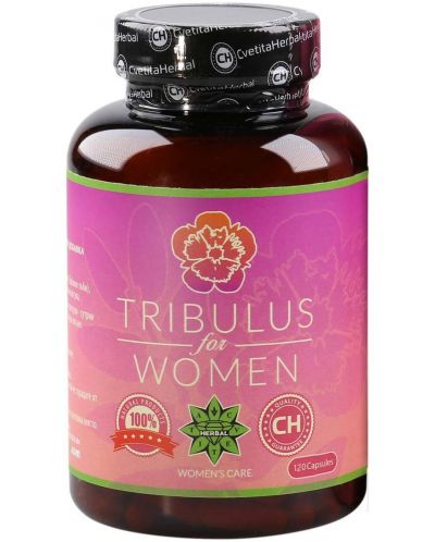 Tribulus Women, 400 mg, 120 капсули, Cvetita Herbal - 1