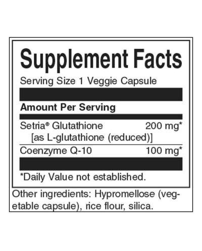 L-Glutathione with CoQ10, 30 капсули, Swanson - 2