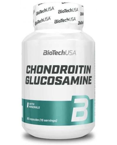 Chondroitin Glucosamine, 60 капсули, BioTech USA - 1