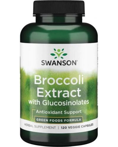 Broccoli Extract with Glucosinolates, 120 растителни капсули, Swanson - 1