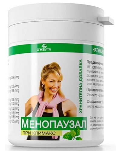 O’Yes Vita Менопаузал, 500 mg, 60 таблетки, Vita Herb - 1
