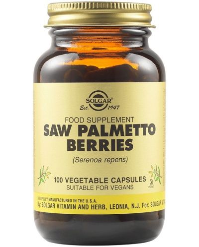 Saw Palmetto Berries, 100 капсули, Solgar - 1