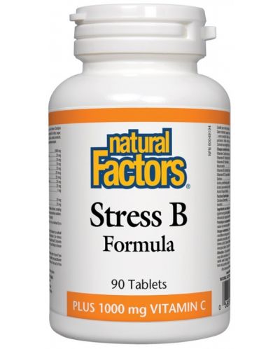 Stress B Formula, 90 таблетки, Natural Factors - 1
