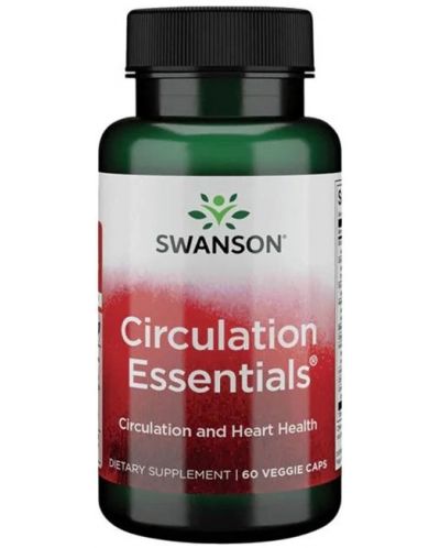 Circulation Essentials, 60 растителни капсули, Swanson - 1