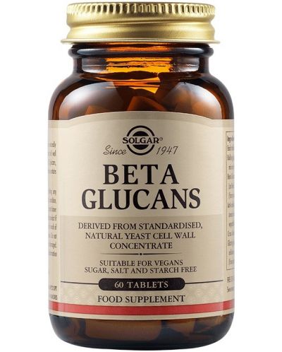 Beta Glucans, 60 таблетки, Solgar - 1