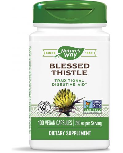 Blessed Thistle, 100 растителни капсули, Nature's Way - 1