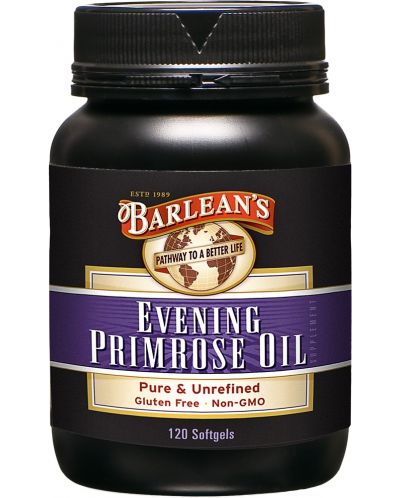 Evening Primrose Oil, 120 меки капсули, Barlean's - 1