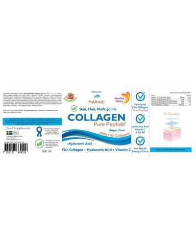 Fish Collagen, 10 000 mg, 500 ml, Swedish Nutra - 2