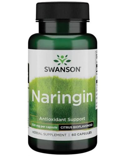 Naringin, 500 mg, 60 капсули, Swanson - 1