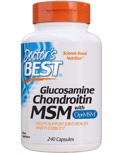 Glucosamine Chondroitin MSM, 240 капсули, Doctor's Best - 1