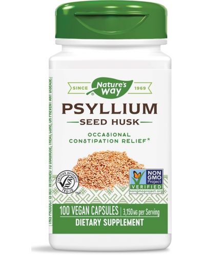 Psyllium Seed Husks, 100 капсули, Nature’s Way - 1