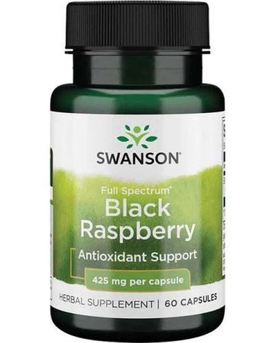 Full Spectrum Black Raspberry, 425 mg, 60 капсули, Swanson - 1
