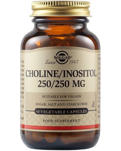 Choline/Inositol, 50 капсули, Solgar - 1