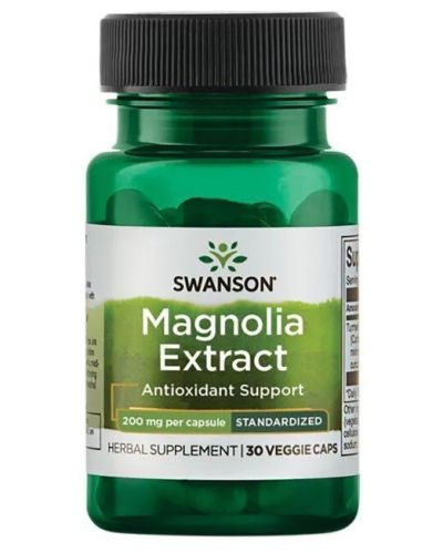 Magnolia Extract, 200 mg, 30 капсули, Swanson - 1